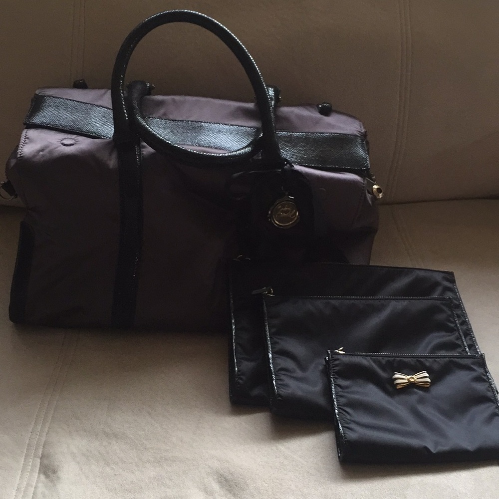 Henri Bendel Duffel and Trio of Pouches
